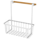 Suporte Organizador Para Porta De Armário De Aço Carbono E Porta Pano Em Madeira Yoi
